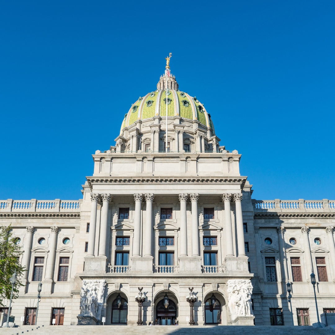 PA state capitol building