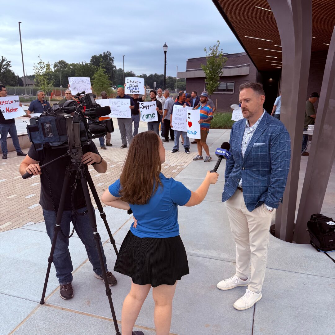 Ryan Unger speaking on behalf of Crane Clean Energy